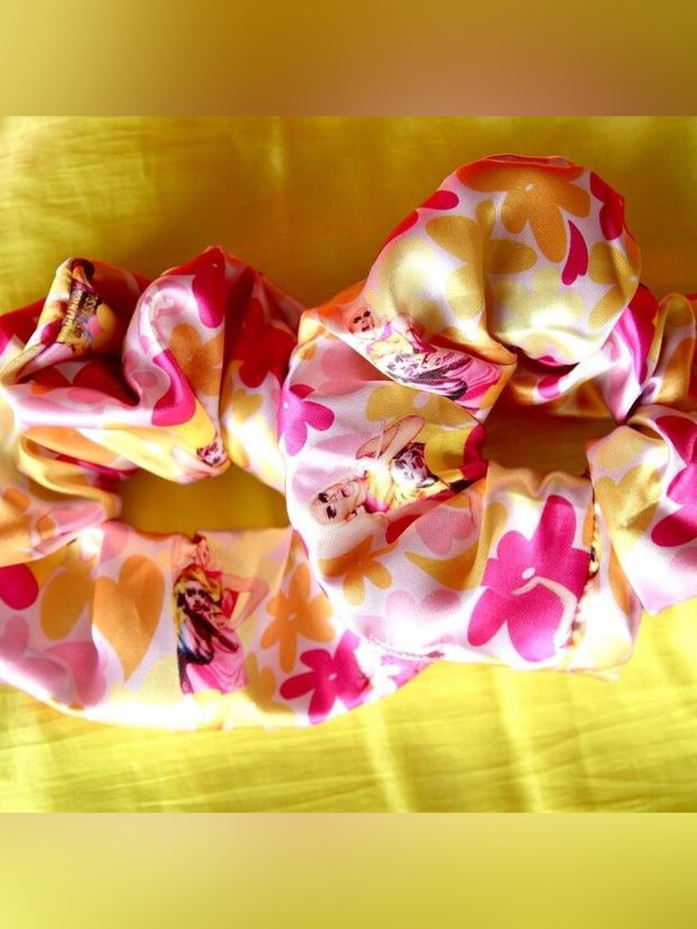 Trixie Mattel Oversized Satin Scrunchie Drag Queen Ru Paul MCM funky print honey